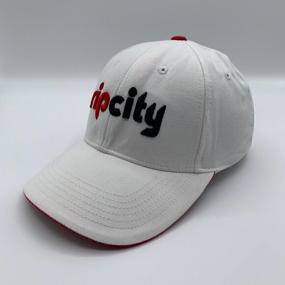 Portland Trailblazers Rip City NBA White Top of the World Snapback Hat - Picture 1 of 5